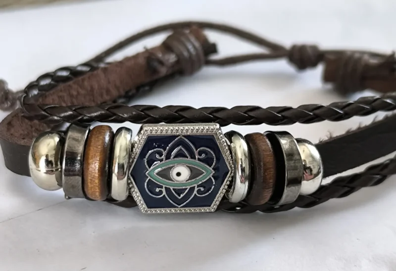 Herren Nazar Lederarmband - Schutz & Stil