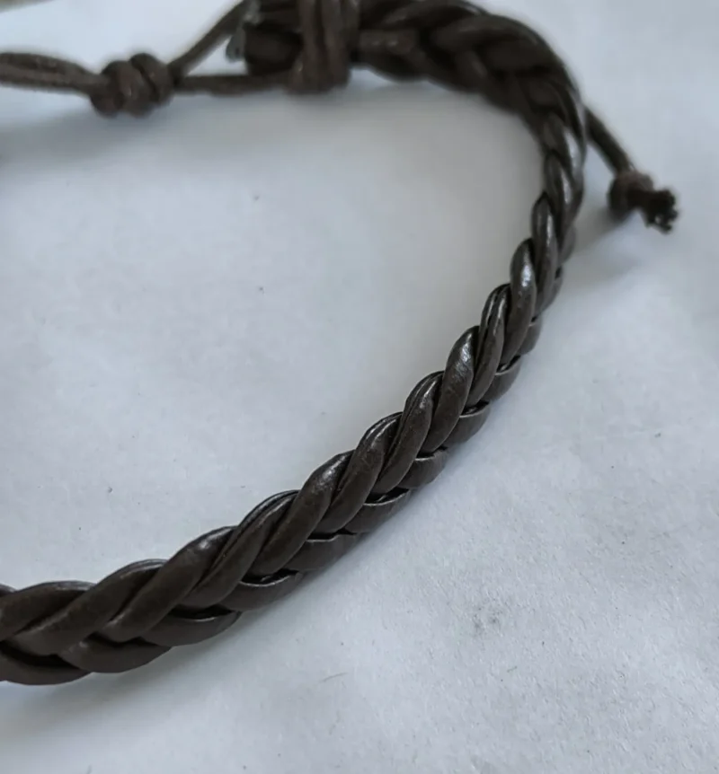 Classic Braided Lederarmband – Bild 2