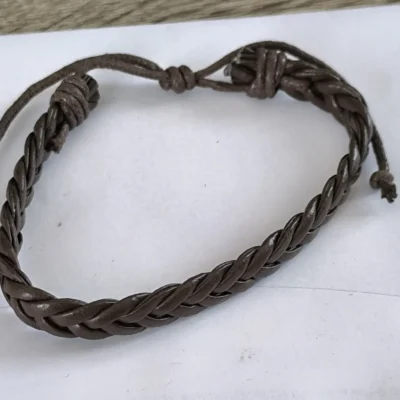 Classic Braided Lederarmband