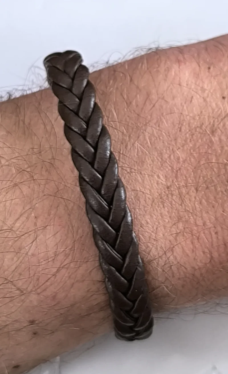 Classic Braided Lederarmband – Bild 3