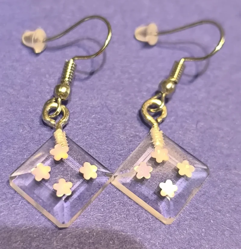 Ohrring Quadrat – Bild 2